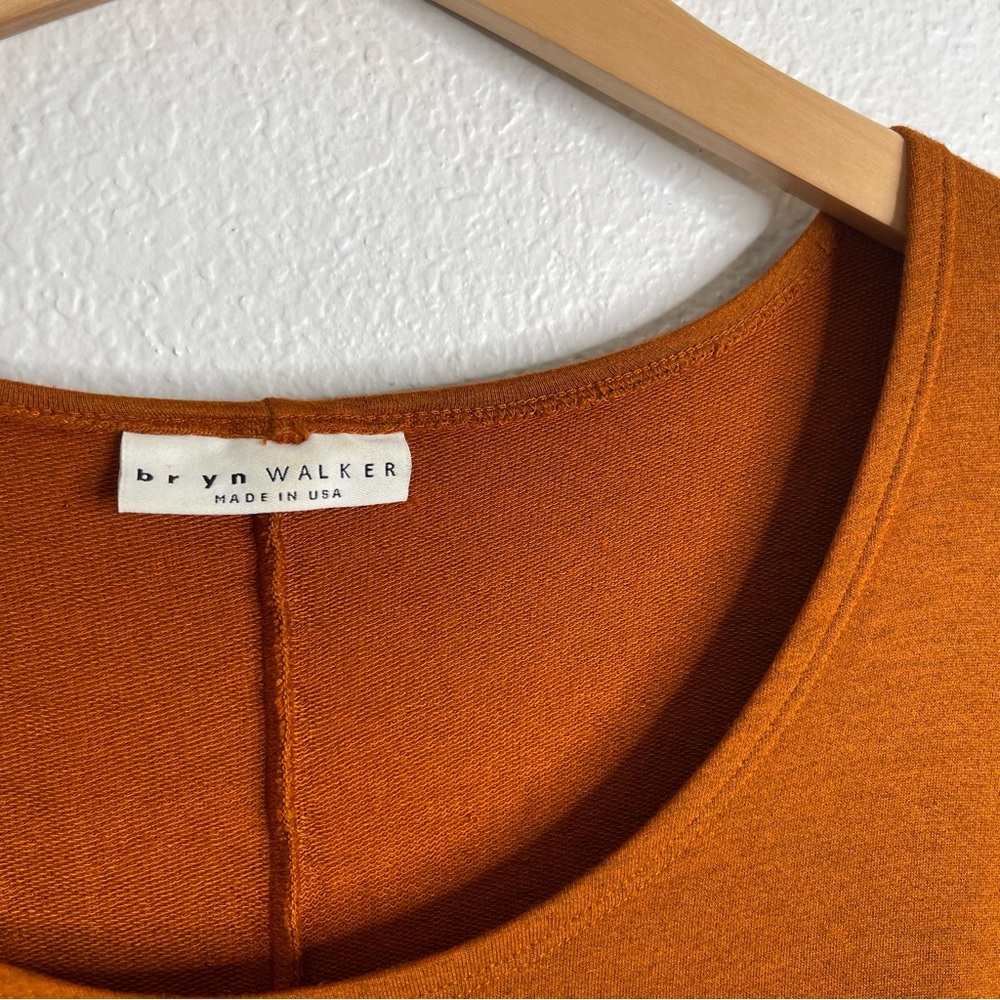 Bryn Walker Rust‎ Orange Brown Long Sleeve Top Size Small - Picture 2 of 5